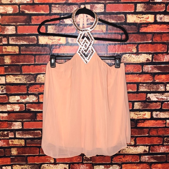 Minimi Plus+ Tops - 2XL Minimi Plus+ Pale Pink Halter Blouse